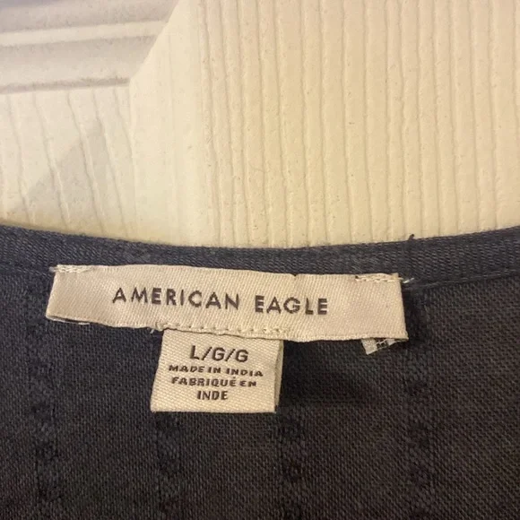 Black tie front blouse - Picture 3 of 4